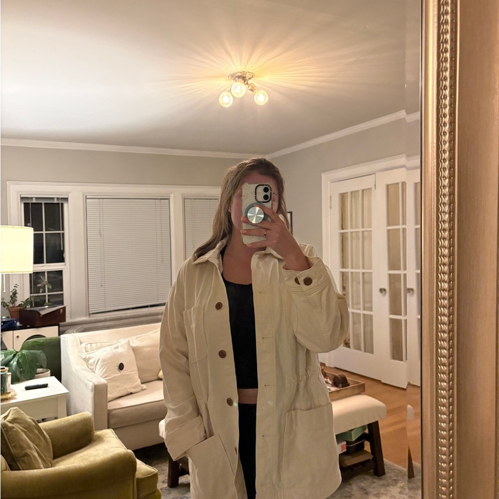 Everlane Cream Canvas Jacket